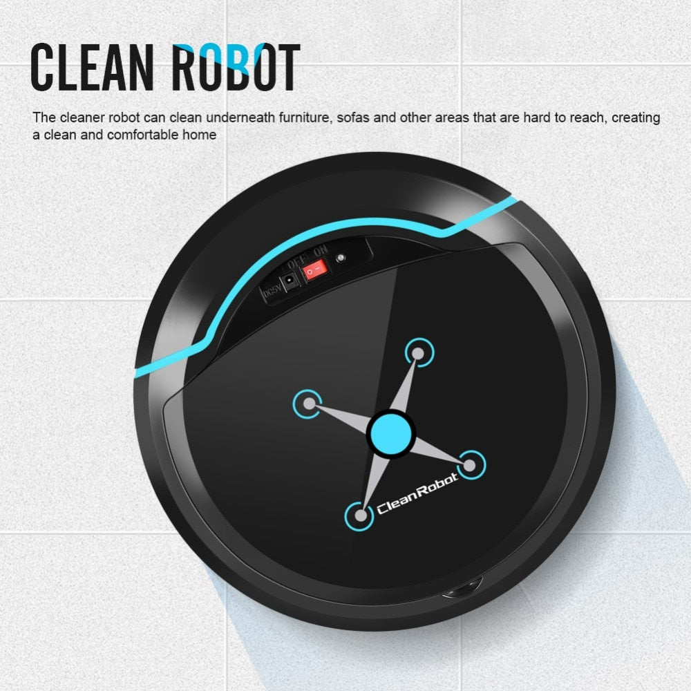 Black/White USB Automatic Vacuum Cleaner - Smartoys