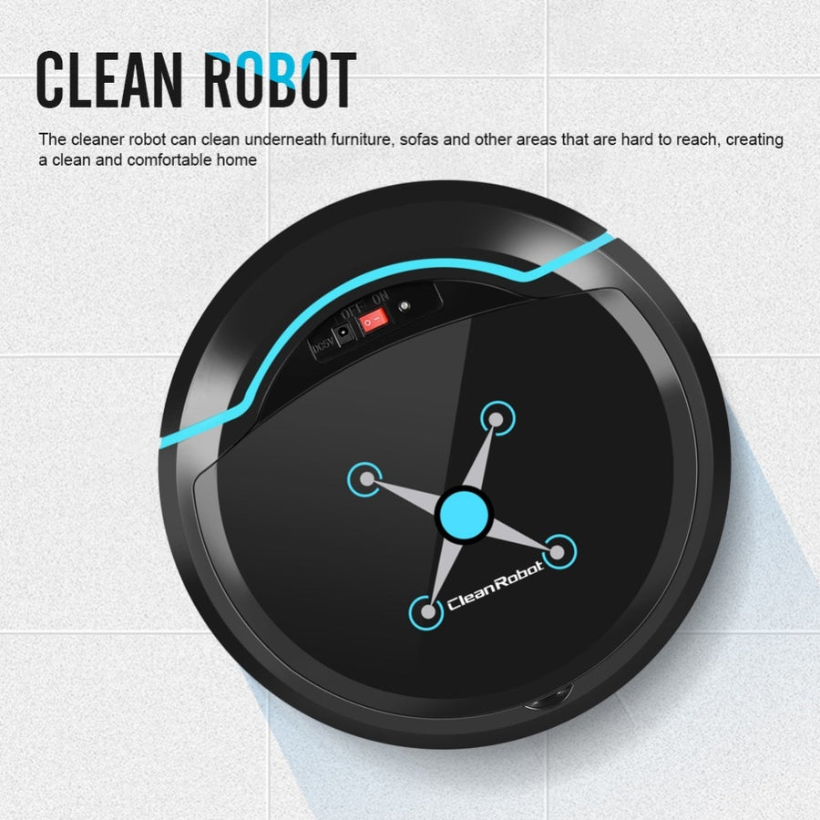 Black/White USB Automatic Vacuum Cleaner - Smartoys