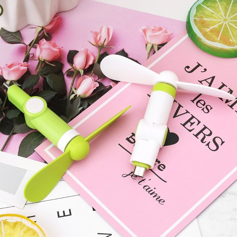 180 Degree Rotating Micro USB Cool Fan Mobile Phone - Smartoys