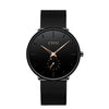 Men Waterproof Slim Mesh Strap Minimalist Wrist Watch - Smartoys