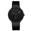 Men Waterproof Slim Mesh Strap Minimalist Wrist Watch - Smartoys