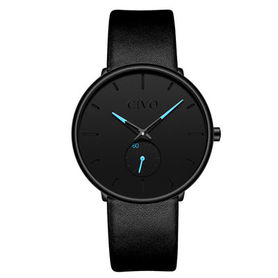 Men Waterproof Slim Mesh Strap Minimalist Wrist Watch - Smartoys