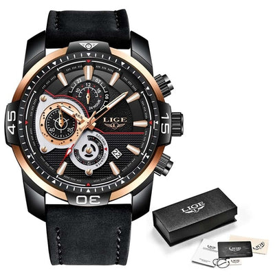 Luxury Casual Leather Quartz Clock - Smartoys