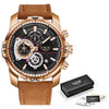 Luxury Casual Leather Quartz Clock - Smartoys