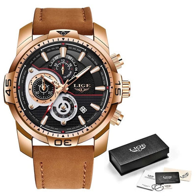 Luxury Casual Leather Quartz Clock - Smartoys